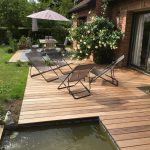 Terrasse bassin pierre bleue ipe Croix (Nord-59) Lambersart Marcq en Baroeul paysagiste